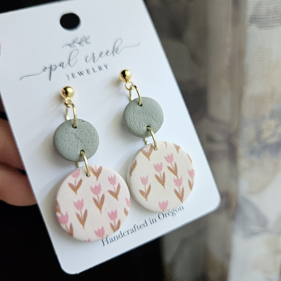 Handmade Polymer Clay Earrings - Picture 4 of 5